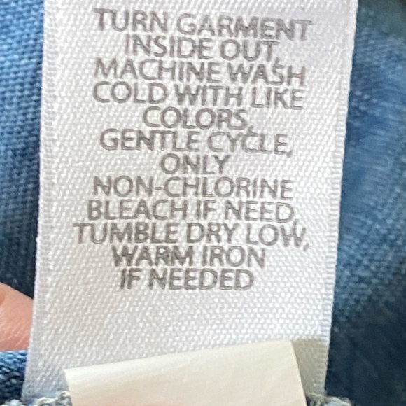 Pure Jill Indigo Cowl Neck Tunic Top Minimalist Chic Loungewear Relaxed Fit - Picture 5 of 11